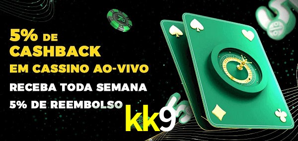 Promoções do cassino ao Vivo kk9